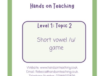 Hands on Teaching Short Vowel /u/ Game