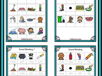 CVC Sound Blending 1 Writing Activity Booklet (Phonics EYFS/Year 1)