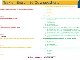 IB Sport Exercise and Health Science Lesson 1 B1.1.2