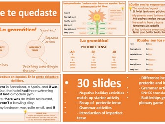 2026 Spanish AQA GCSE Module 2.4 - Dónde te quedaste