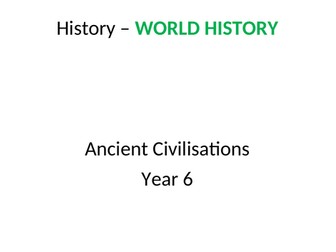 History Year 6 Units of Work - editable