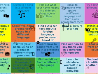 Language bingo for EDL