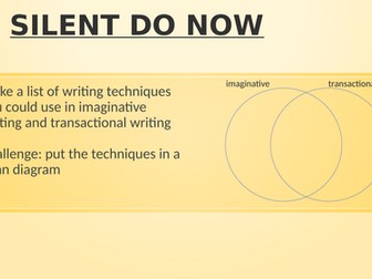 Transactional Writing GCSE Lesson