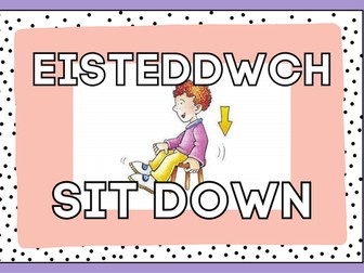 Welsh Language Commands Display Posters