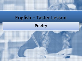 Primary Taster Lesson - English
