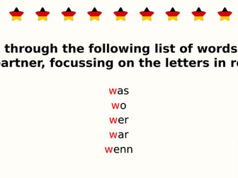 KS3 Starters - Year 7 German