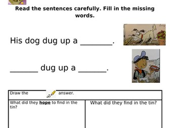 ORT Level 1+ Reading Comprehension - Dig, Dig, Dig!