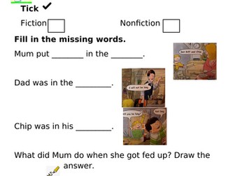 ORT Level 2 Reading Comprehension - Bang the Gong