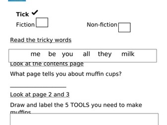 ORT Level 3 Reading Comprehension - Muffins