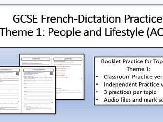 Dictation Practice Theme 1- GCSE French