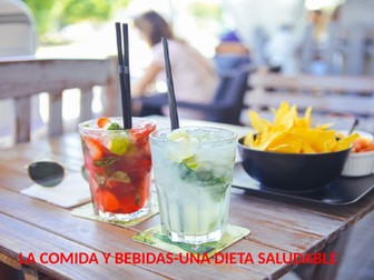 LA COMIDA Y BEBIDAS- Complete lesson with activities and an assessment