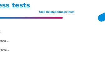 BTEC Tech Award - Sport (2022) Component 3 B3 Fitness Tests - Skill Components