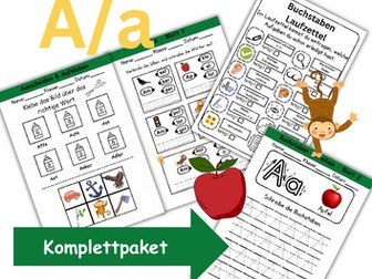 Letter Introduction 1st Grade - Letter A/a - Basic Writing