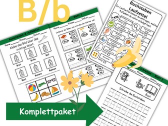 Letter Introduction 1st Grade - Letter B/b - Basic Writing
