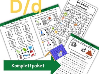 Letter Introduction 1st Grade - Letter D/d - Basic Writing