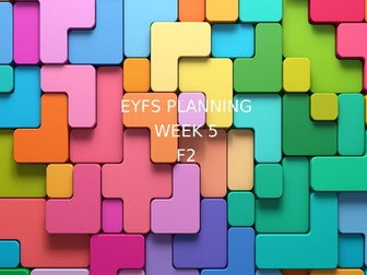 26. EYFS Planning - Term1 Foundation 2 Week 5