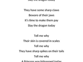 Slay the Dragon - Song to the tune of 'I want it that way'