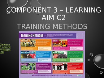 BTEC Tech Award - Sport (2022) Component 3 C2 Training Methods - Physical COF