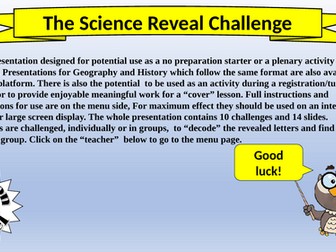 The Science Reveal Challenge