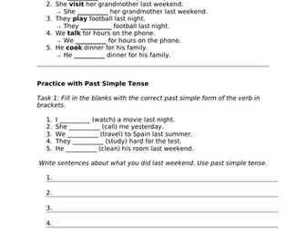 ESOL past tense