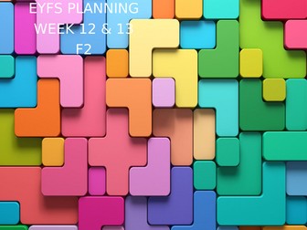 35. EYFS Planning - Term 1 Foundation 2 Week 12/13