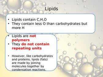 OCR A LEVEL BIOLOGY A H420 TRIGLYCERIDES