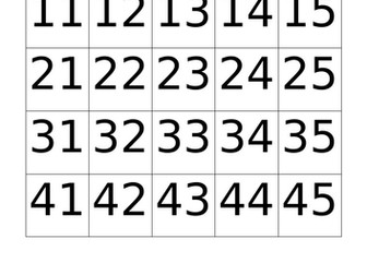 100 square activities