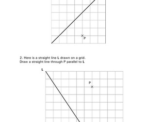 Parallel and perpendicular lines on a grid