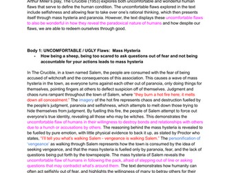 The Crucible - Sample Essay