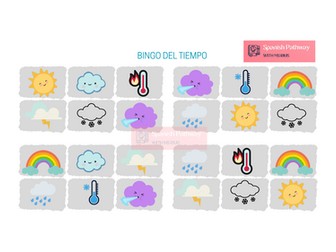 Spanish Weather BINGO