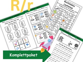 Letter Introduction 1st Grade - Letter R/r - Basic Writing