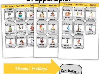 Ich habe, wer hat? Kartenspiel Thema: Hobbys und Freizeit