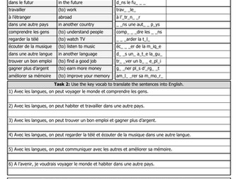 Careers & languages deliberate practice