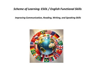 ESOL / English Functional Skills Scheme of Learning suitable for EAL and non-EAL learners