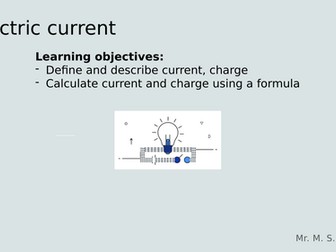 Lesson 1:  Electric Current and Charge