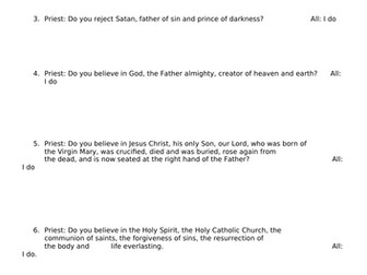 Y8: KS3 CATHOLIC RED: Creation and Covenant - What is Baptism and Infant vs Believer's