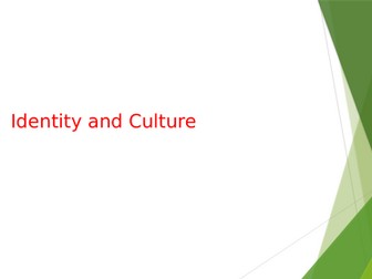 Starters on Identity and culture