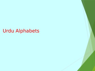 Starters for alphabets and simple sentences