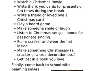 Christmas homework