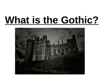 A level Gothic Lessons - OCR - Approaching the Unseen