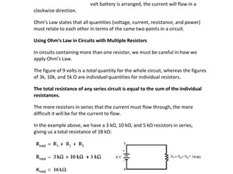 series circuit calculations step by step example