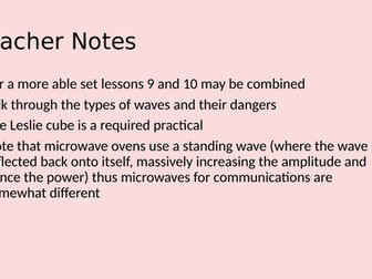 KS4 Waves - Combined Science Unit