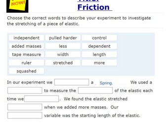 KS3 Year 7 - Basic Forces Unit