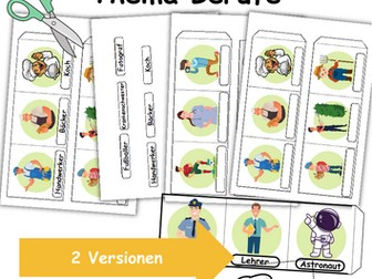 Leporello/Faltbuch Thema Berufe (Klasse 1 und 2)