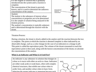 Lab report - Titration  - Determine the concentration of unknown solution