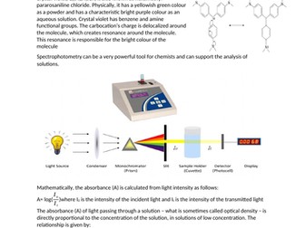Determine the concentration via spectroscopy and calibration curve