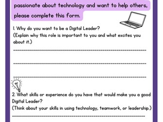 Digital Leader Application