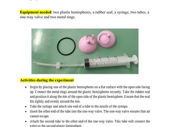 Experiment: Atmospheric Pressure GCSE