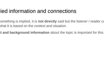 Scaffold to identify implicit information