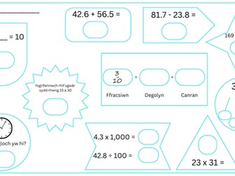 (BWNDEL) Profion Mathemateg Cam 5-8